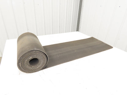 15.75"W x 25' Heat Resistant Fabric Conveyor Belt Gray Reversible 1/8"Thick