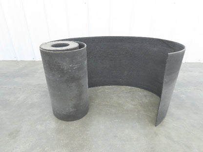 16"W x 20' Heat Resistant Fabric Conveyor Belt 1-Ply Gray Reversible 1/8"Thick