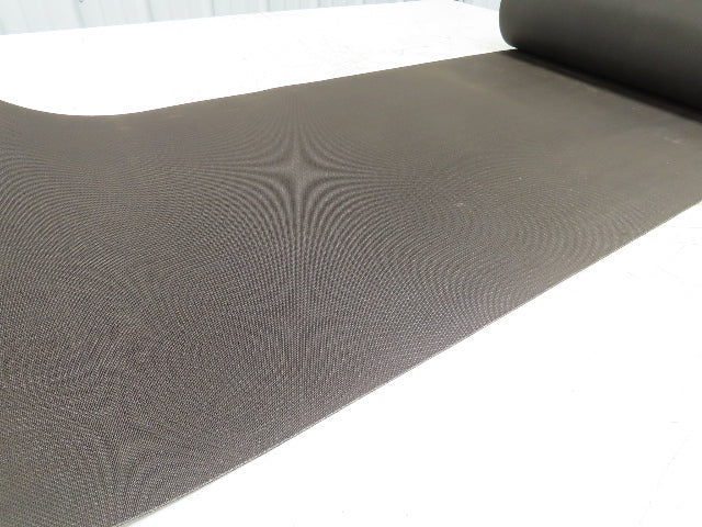 16"W x 20' Heat Resistant Fabric Conveyor Belt 1-Ply Gray Reversible 1/8"Thick