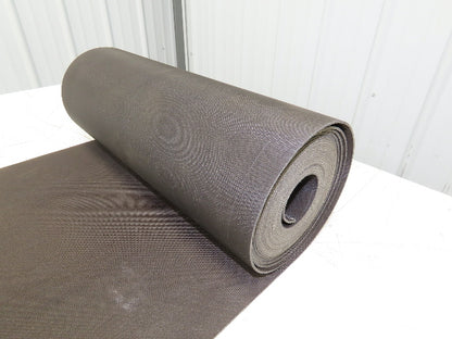 16"W x 20' Heat Resistant Fabric Conveyor Belt 1-Ply Gray Reversible 1/8"Thick
