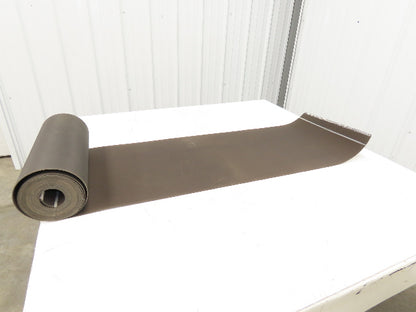 16"W x 20' Heat Resistant Fabric Conveyor Belt 1-Ply Gray Reversible 1/8"Thick