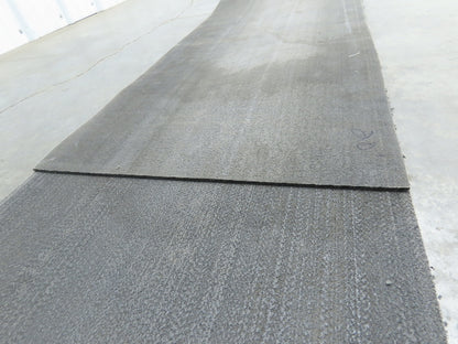 16"W x 20' Heat Resistant Fabric Conveyor Belt 1-Ply Gray Reversible 1/8"Thick