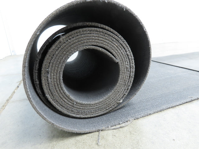 16"W x 20' Heat Resistant Fabric Conveyor Belt 1-Ply Gray Reversible 1/8"Thick