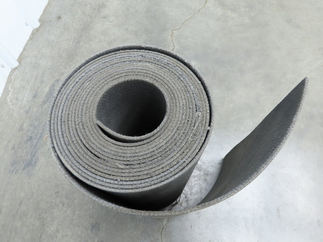 16"W x 20' Heat Resistant Fabric Conveyor Belt 1-Ply Gray Reversible 1/8"Thick