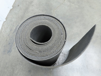 16"W x 20' Heat Resistant Fabric Conveyor Belt 1-Ply Gray Reversible 1/8"Thick
