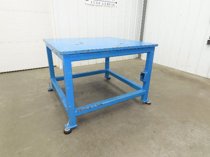 1" Steel Top Machine Base Welding Table Work Bench 44x44" Top 32" H