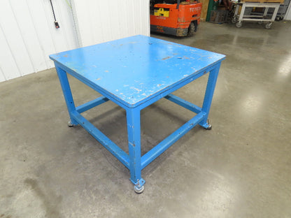 1" Steel Top Machine Base Welding Table Work Bench 44x44" Top 32" H