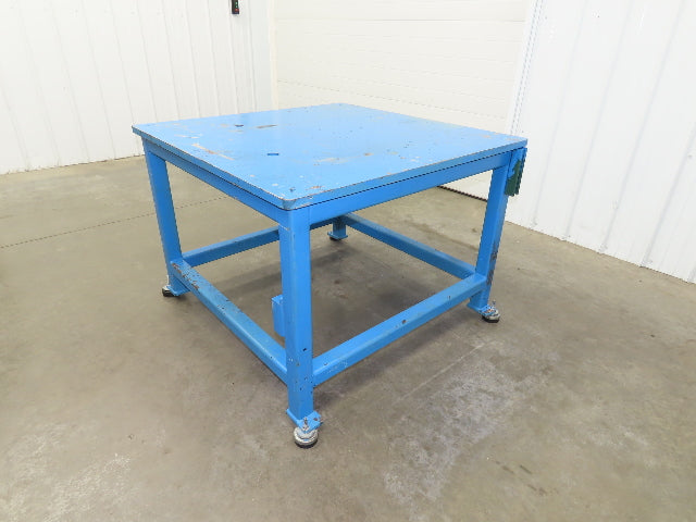 1" Steel Top Machine Base Welding Table Work Bench 44x44" Top 32" H
