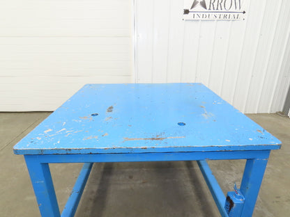 1" Steel Top Machine Base Welding Table Work Bench 44x44" Top 32" H