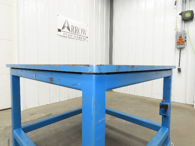 1" Steel Top Machine Base Welding Table Work Bench 44x44" Top 32" H