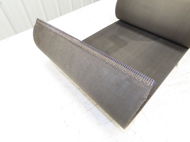 16"W Fabric Conveyor Belt Gray 1/8"Thick 32' 6" Total Length  Mixed Lot of 3pcs
