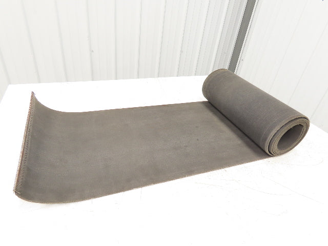 16"W Fabric Conveyor Belt Gray 1/8"Thick 32' 6" Total Length  Mixed Lot of 3pcs