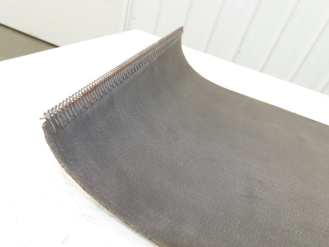 16"W Fabric Conveyor Belt Gray 1/8"Thick 32' 6" Total Length  Mixed Lot of 3pcs