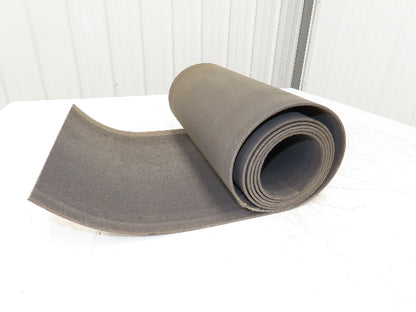 16"W Fabric Conveyor Belt Gray 1/8"Thick 32' 6" Total Length  Mixed Lot of 3pcs
