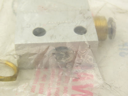 Humphrey 31P Plunger Air Valve Brass 3 Ports 1/8" NPT Spring Return Lot of 3