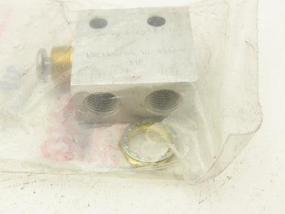 Humphrey 31P Plunger Air Valve Brass 3 Ports 1/8" NPT Spring Return Lot of 3