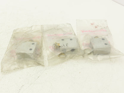 Humphrey 31P Plunger Air Valve Brass 3 Ports 1/8" NPT Spring Return Lot of 3