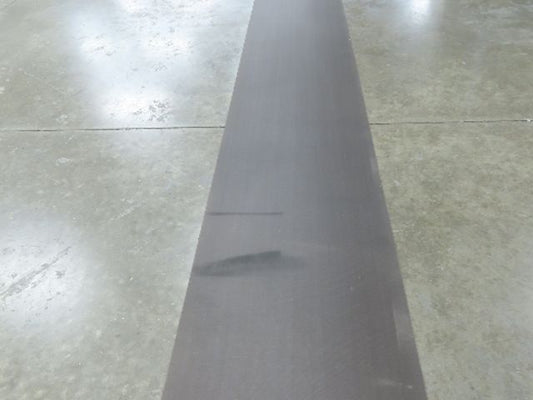 16-1/8"W x 27' 3" Nylon Conveyor Belt 2-Ply Black Reversible 5/64"Thick 410mm W