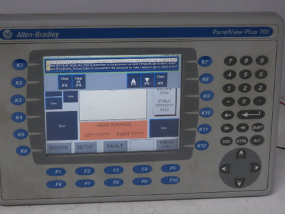 Allen Bradley 2711P-B7C4D8 HMI PanelView Plus 700 Operator Interface 24VDC Ser A