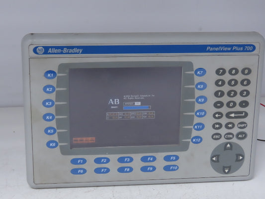 Allen Bradley 2711P-B7C4D8 HMI PanelView Plus 700 Operator Interface 24VDC Ser A