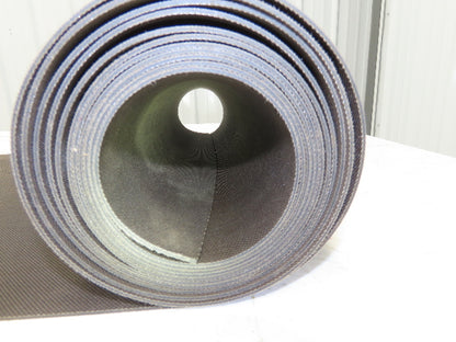 16-1/8"W x 14' 8" Nylon Conveyor Belt 2-Ply Black Reversible 5/64"Thick 410mm W