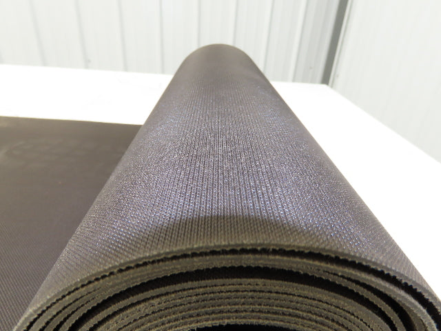 16-1/8"W x 14' 8" Nylon Conveyor Belt 2-Ply Black Reversible 5/64"Thick 410mm W