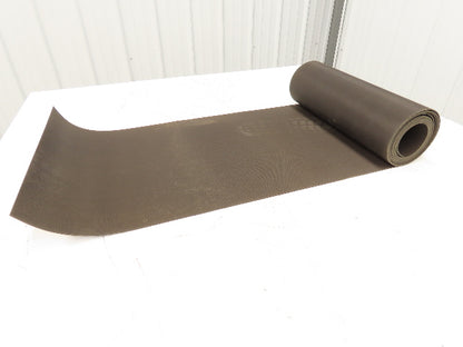 16-1/8"W x 14' 8" Nylon Conveyor Belt 2-Ply Black Reversible 5/64"Thick 410mm W