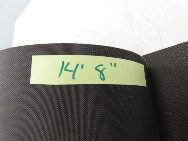 16-1/8"W x 14' 8" Nylon Conveyor Belt 2-Ply Black Reversible 5/64"Thick 410mm W
