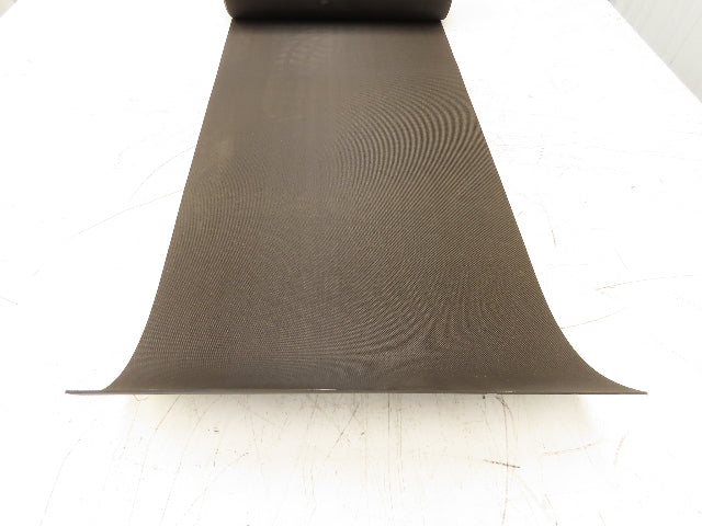 16-1/8"W x 14' 8" Nylon Conveyor Belt 2-Ply Black Reversible 5/64"Thick 410mm W