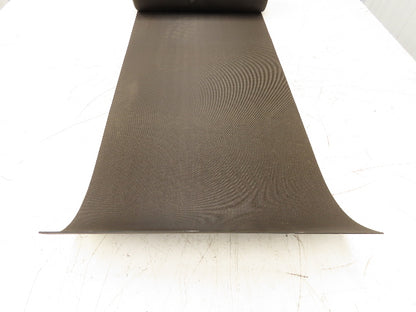 16-1/8"W x 14' 8" Nylon Conveyor Belt 2-Ply Black Reversible 5/64"Thick 410mm W