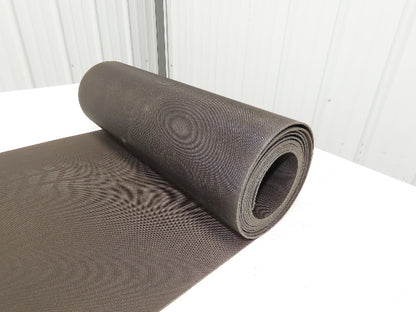 16-1/8"W x 14' 8" Nylon Conveyor Belt 2-Ply Black Reversible 5/64"Thick 410mm W