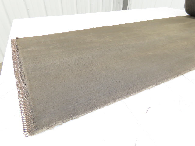 16"x 46' 9" Heat Resistant Fabric Conveyor Belt Gray Reversible 1/8"Thick Laced