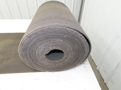 16"x 46' 9" Heat Resistant Fabric Conveyor Belt Gray Reversible 1/8"Thick Laced