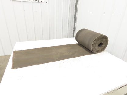 16"x 46' 9" Heat Resistant Fabric Conveyor Belt Gray Reversible 1/8"Thick Laced
