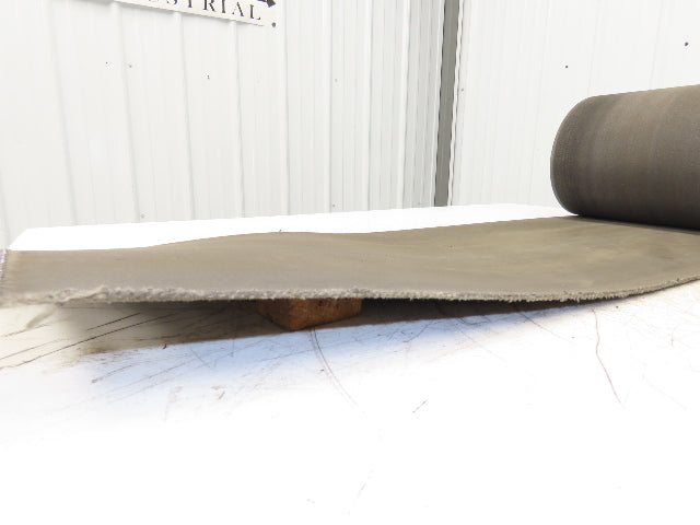 16"x 46' 9" Heat Resistant Fabric Conveyor Belt Gray Reversible 1/8"Thick Laced