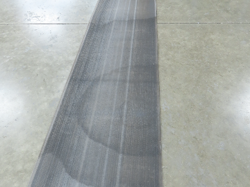 16"W x 55' Heat Resistant Fabric Conveyor Belt 1-Ply Gray Reversible 1/8"Thick