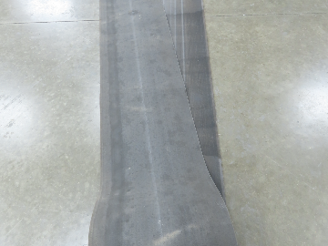 16"W x 55' Heat Resistant Fabric Conveyor Belt 1-Ply Gray Reversible 1/8"Thick