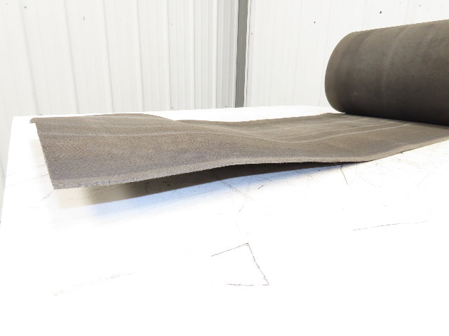 16"W x 55' Heat Resistant Fabric Conveyor Belt 1-Ply Gray Reversible 1/8"Thick