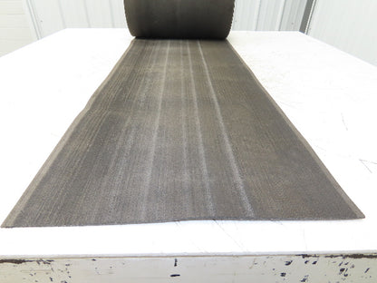 16"W x 55' Heat Resistant Fabric Conveyor Belt 1-Ply Gray Reversible 1/8"Thick