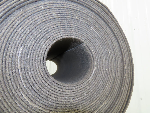16"W x 55' Heat Resistant Fabric Conveyor Belt 1-Ply Gray Reversible 1/8"Thick