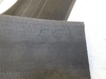 16"W x 55' Heat Resistant Fabric Conveyor Belt 1-Ply Gray Reversible 1/8"Thick