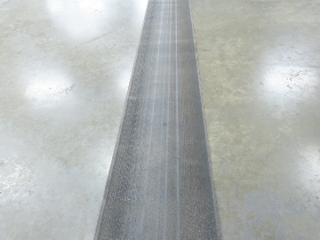 16"W x 55' Heat Resistant Fabric Conveyor Belt 1-Ply Gray Reversible 1/8"Thick