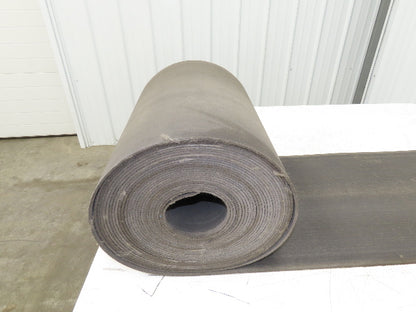 16"W x 55' Heat Resistant Fabric Conveyor Belt 1-Ply Gray Reversible 1/8"Thick