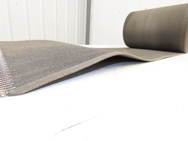 16"W x 55' Heat Resistant Fabric Conveyor Belt 1-Ply Gray Reversible 1/8"Thick