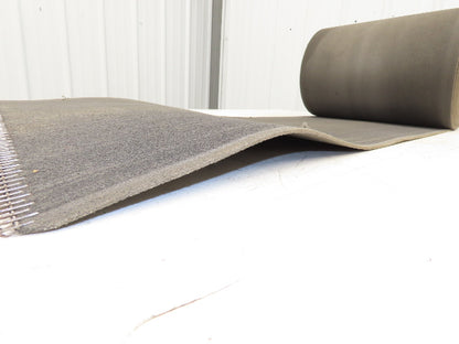 16"W x 55' Heat Resistant Fabric Conveyor Belt 1-Ply Gray Reversible 1/8"Thick