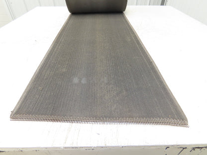 16"W x 55' Heat Resistant Fabric Conveyor Belt 1-Ply Gray Reversible 1/8"Thick