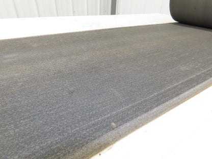 16"W x 55' Heat Resistant Fabric Conveyor Belt 1-Ply Gray Reversible 1/8"Thick