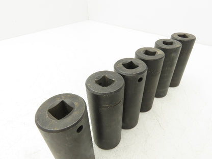 Proto 7332HT 1" Impact Socket Thin Wall 1/2" Drive 2" Deep Lot Of 6