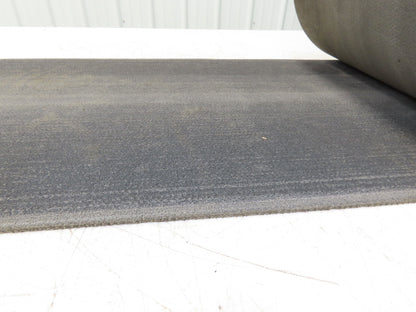 16"W x 65' Heat Resistant Fabric Conveyor Belt 1-Ply Gray Reversible 1/8"Thick