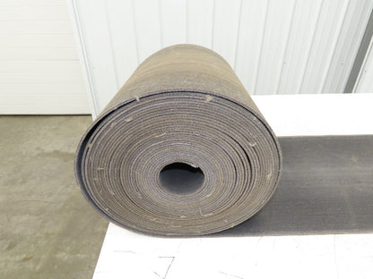 16"W x 65' Heat Resistant Fabric Conveyor Belt 1-Ply Gray Reversible 1/8"Thick